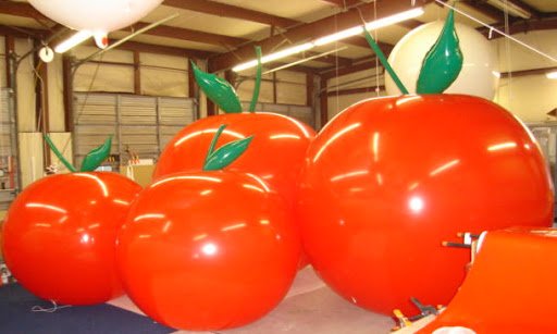 tomato shape helium balloons for events and trade shows